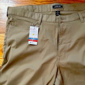Tan landsend dress pants.